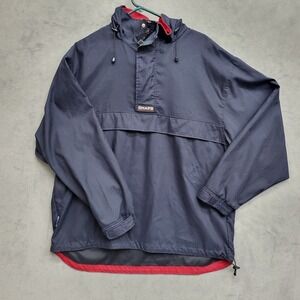 VTG Chaps Ralph Lauren Windbreaker Jacket Pullover Mens Medium 1/4 Zip Casual